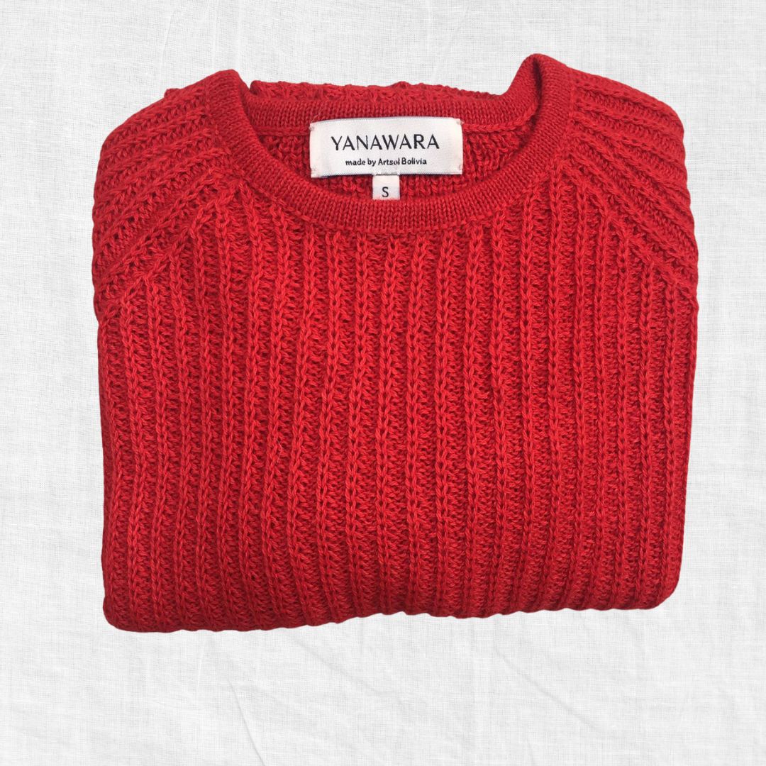 Sawika Crop 100% Alpaca Sweater