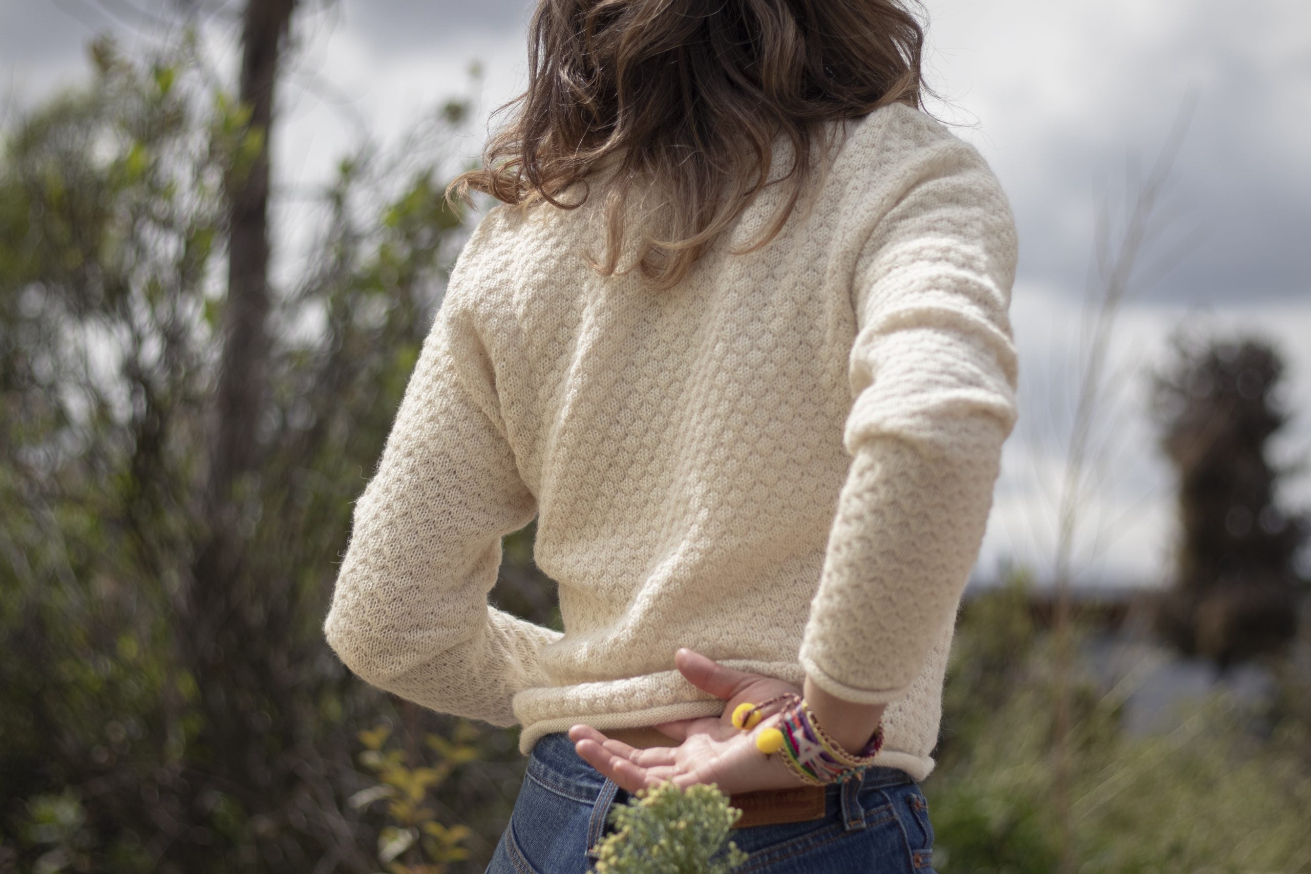 Warmi crop alpaca sweater