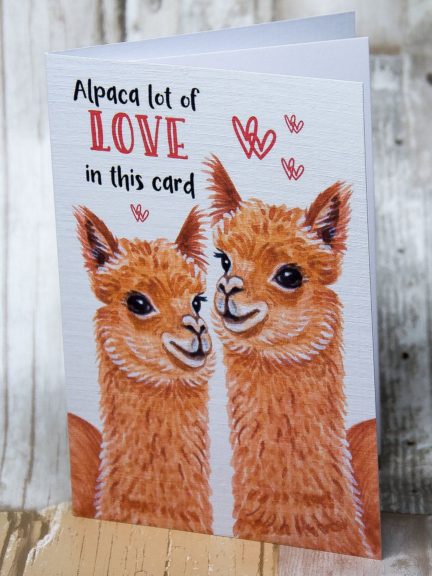 Alpaca card