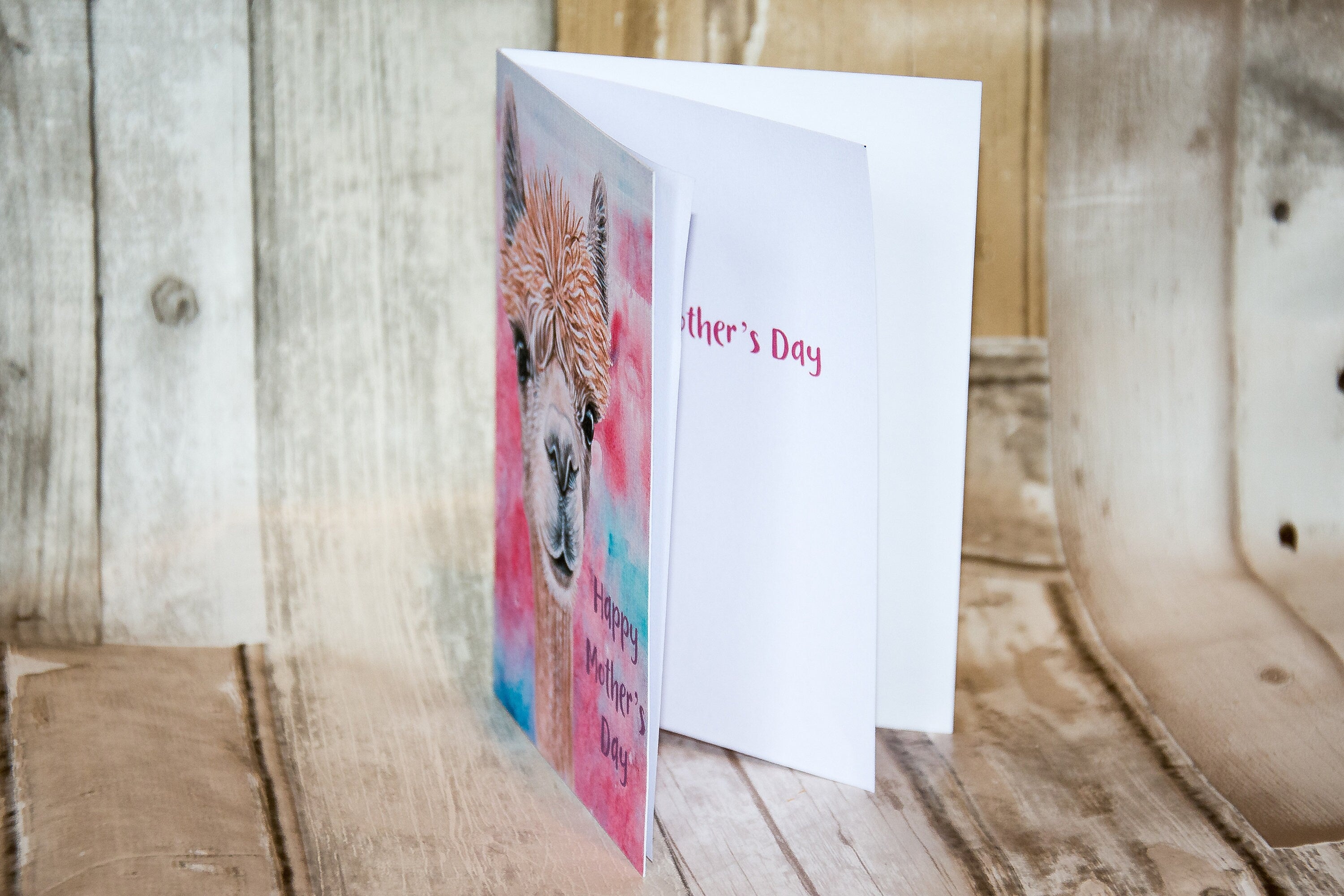 Alpaca Mother's Day card