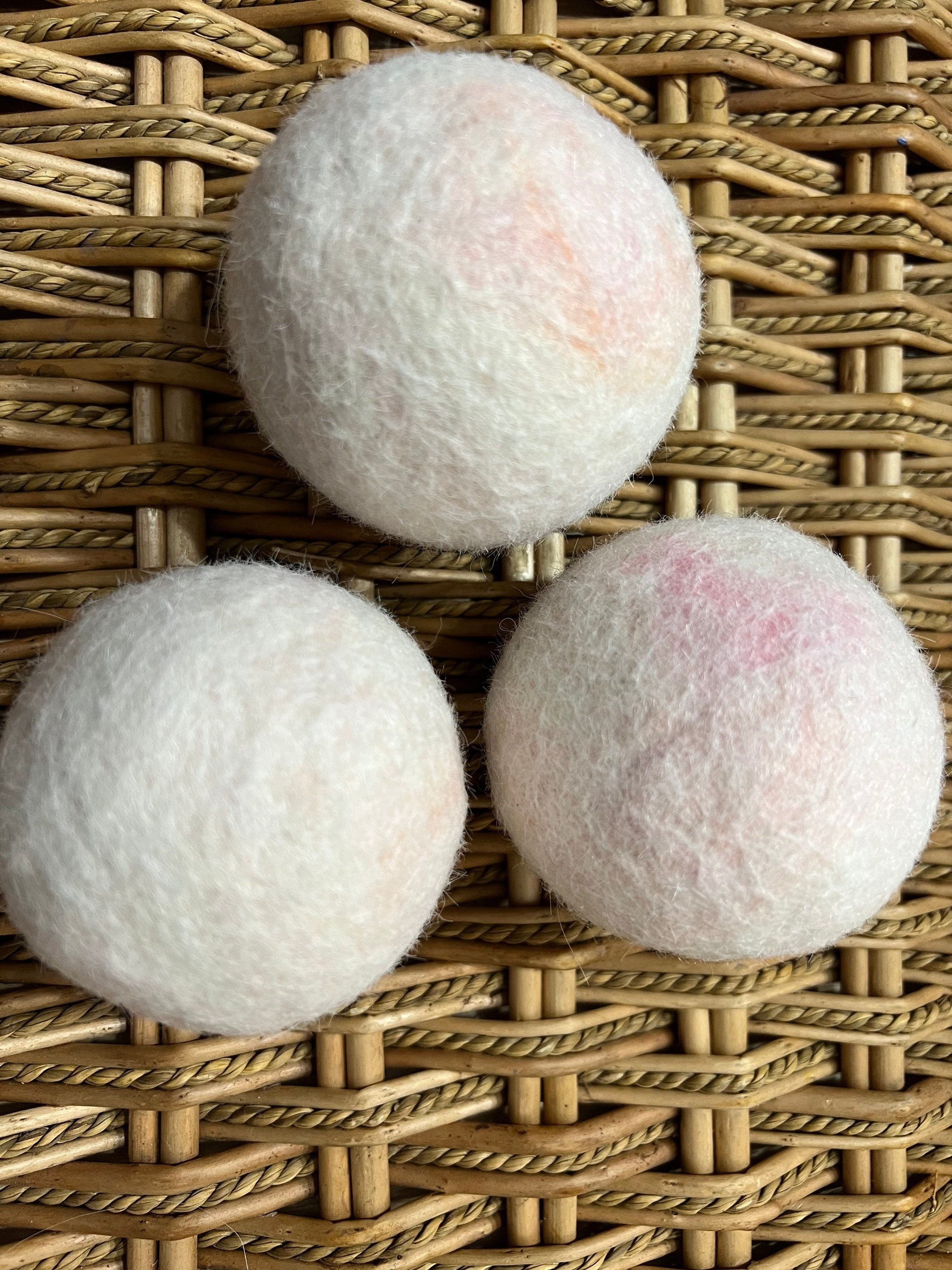 Dryer Balls made from 100% Alpaca Fiber  (set of 3)
