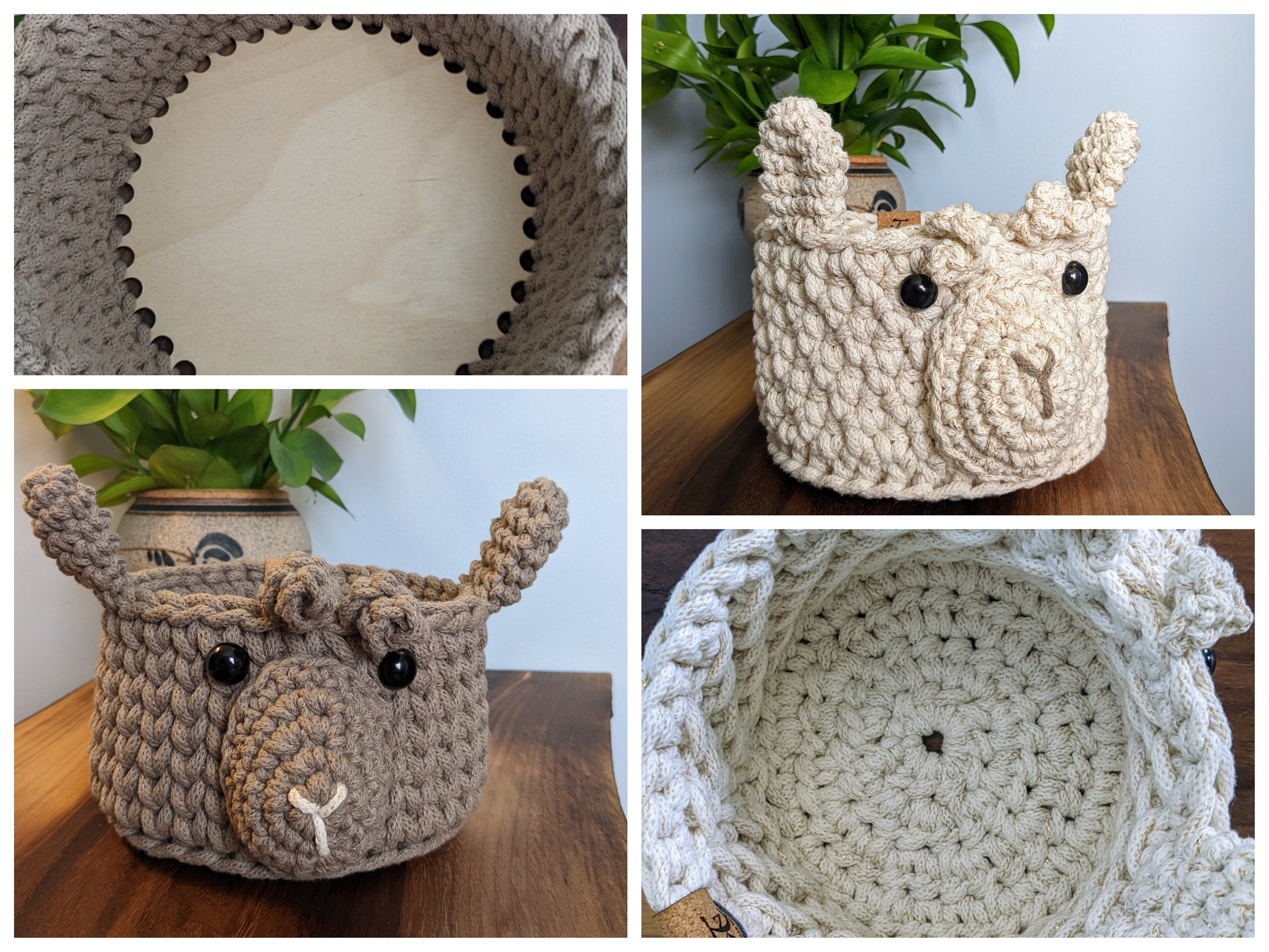 Custom Alpaca Basket | Small Basket | Multiple Color, Texture, Base Options